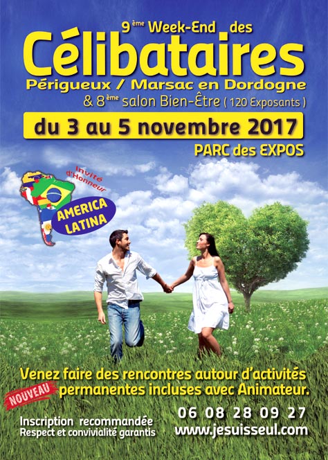 L'Affiche du Week-End Célibataires à Périgueux en Dordogne
